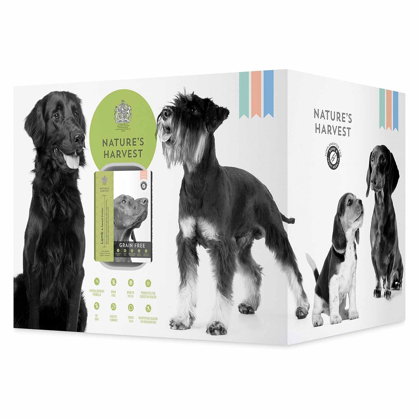 Natures Harvest Grain Free Adult Wet Dog Food - Lamb & Sweet Potato 10x395g