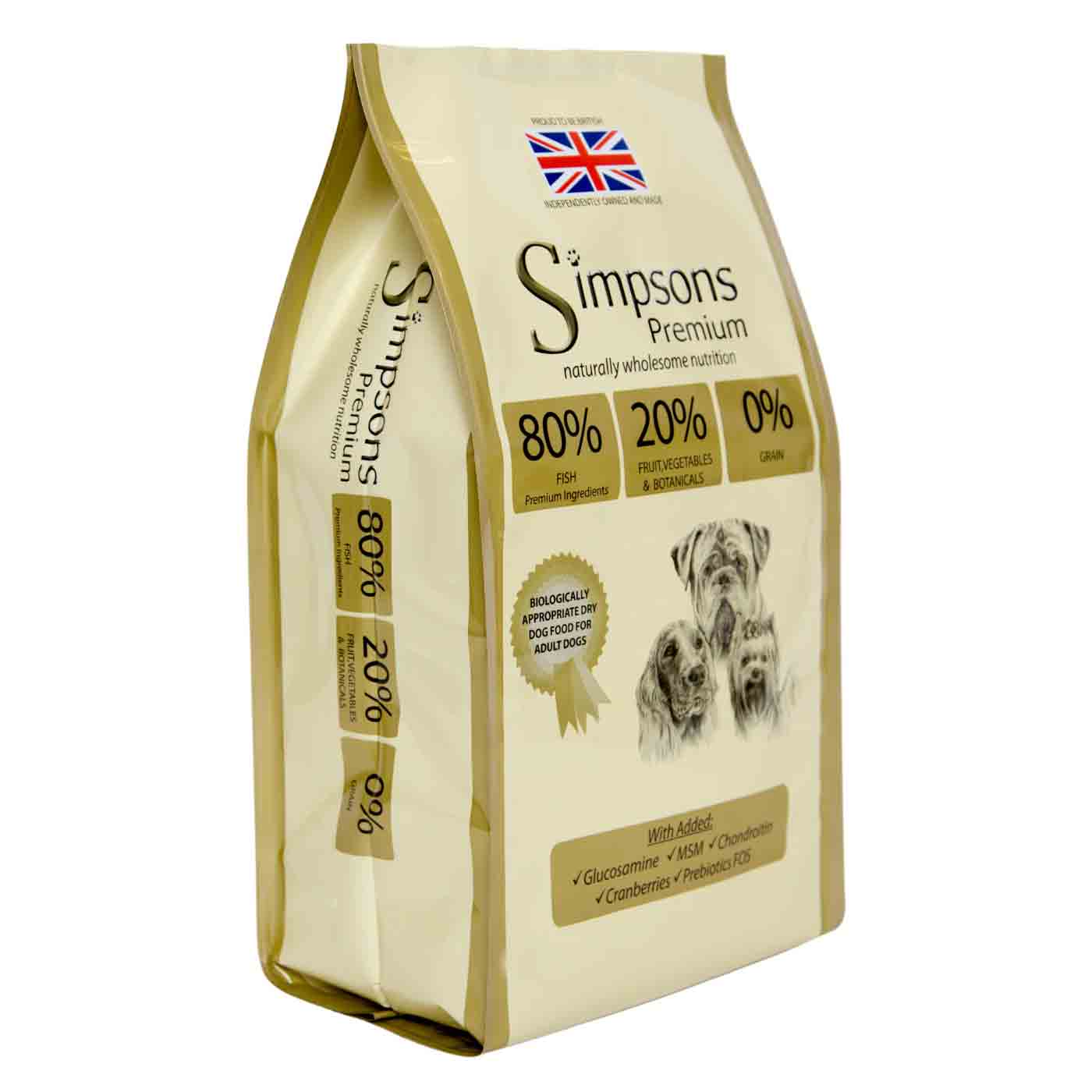 Simpsons Premium 80/20 Adult Dry Dog Food - Fish