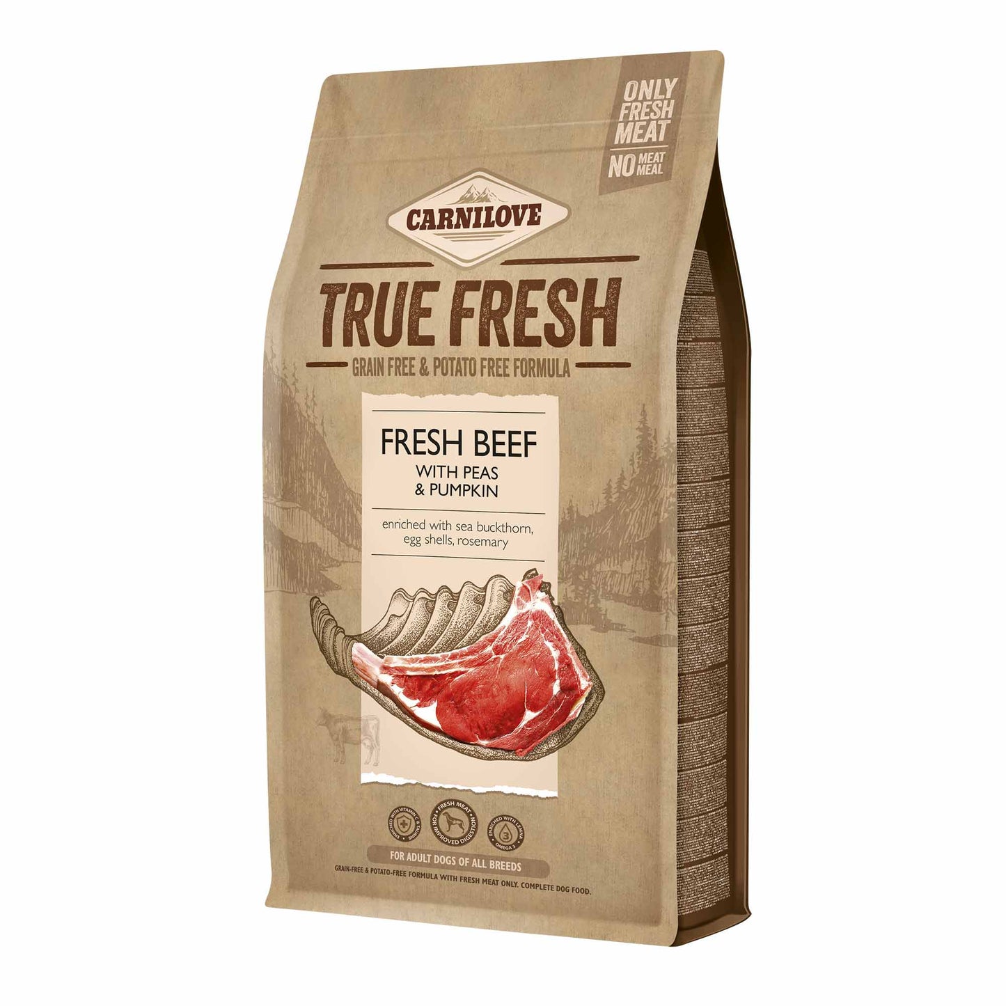 Carnilove True Fresh Adult Dry Dog Food - Fresh Beef