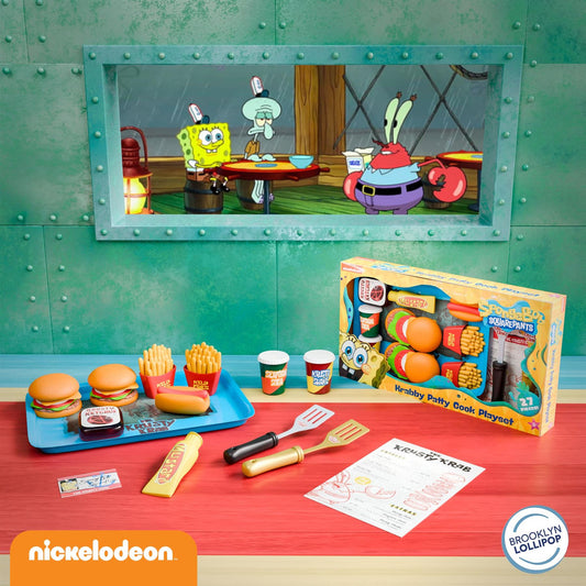 Spongebob Krabby Patty Kids Kitchen Playset