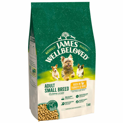 James Wellbeloved Small Breed Adult Dry Dog Food - Turkey & Rice