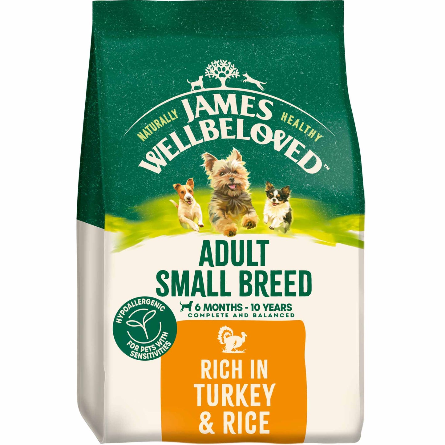 James Wellbeloved Small Breed Adult Dry Dog Food - Turkey & Rice