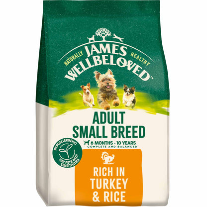 James Wellbeloved Small Breed Adult Dry Dog Food - Turkey & Rice
