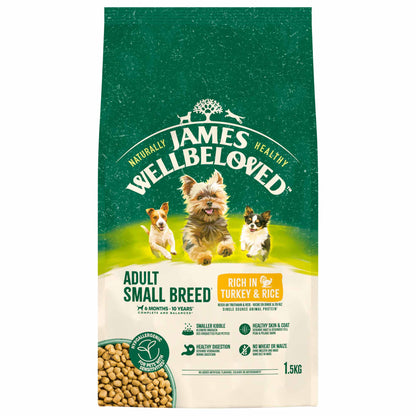 James Wellbeloved Small Breed Adult Dry Dog Food - Turkey & Rice
