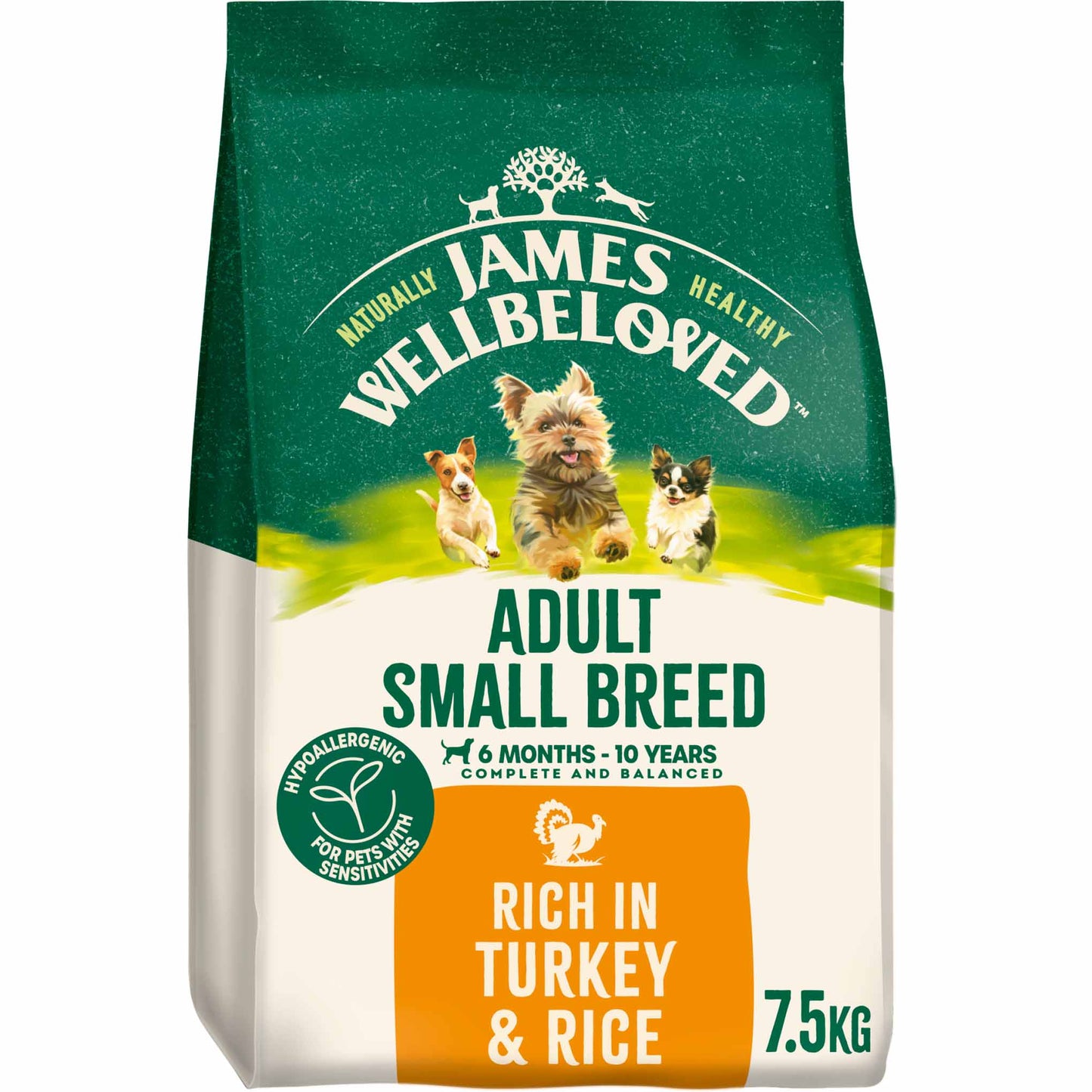 James Wellbeloved Small Breed Adult Dry Dog Food - Turkey & Rice