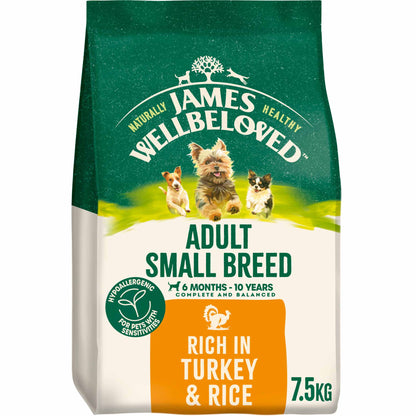 James Wellbeloved Small Breed Adult Dry Dog Food - Turkey & Rice