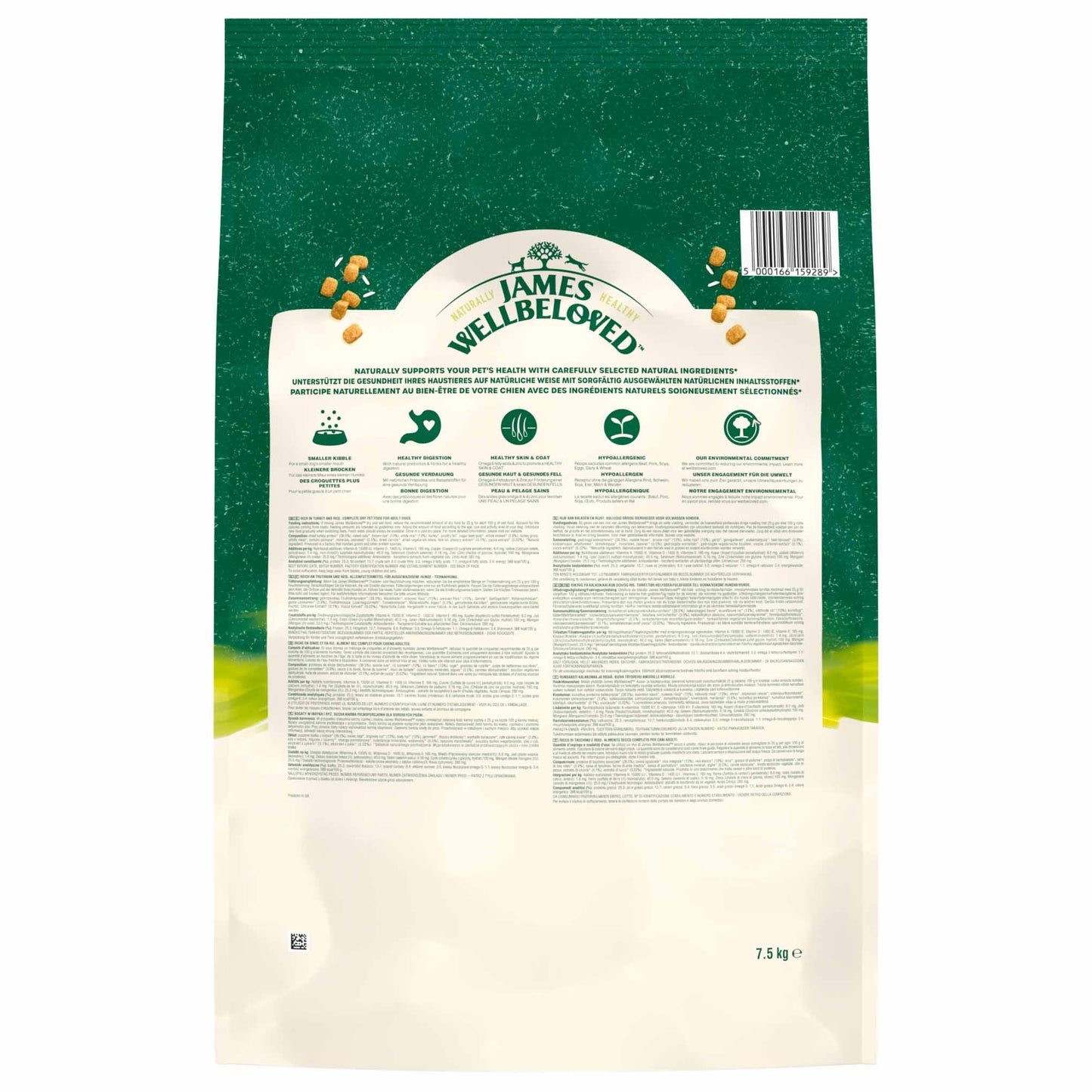 James Wellbeloved Small Breed Adult Dry Dog Food - Turkey & Rice