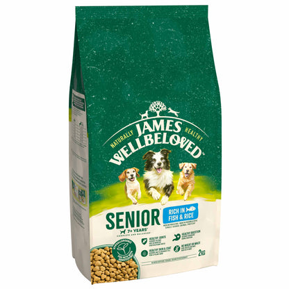 James Wellbeloved Senior Dry Dog Food - Fish & Rice