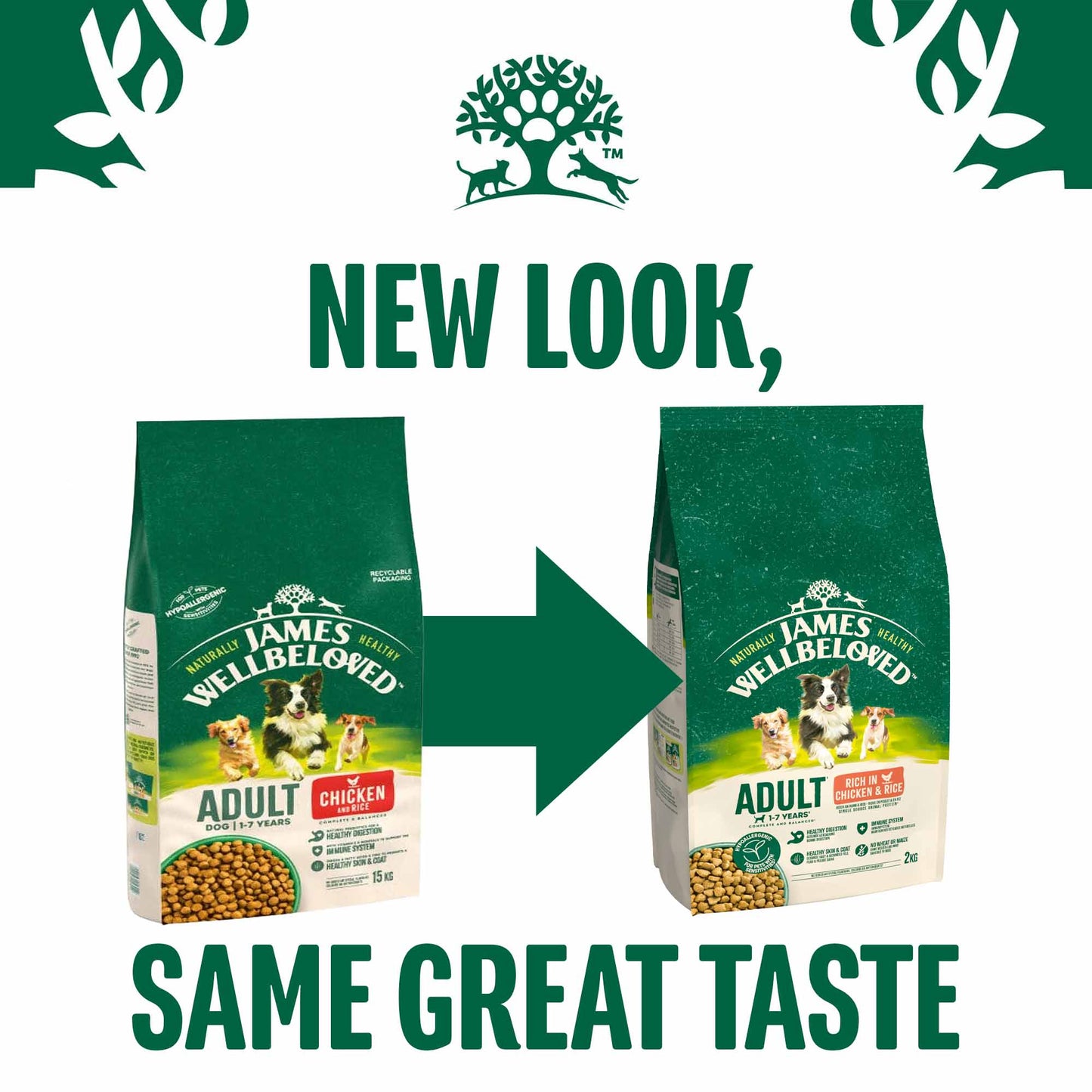 James Wellbeloved Adult Dry Dog Food - Chicken & Rice