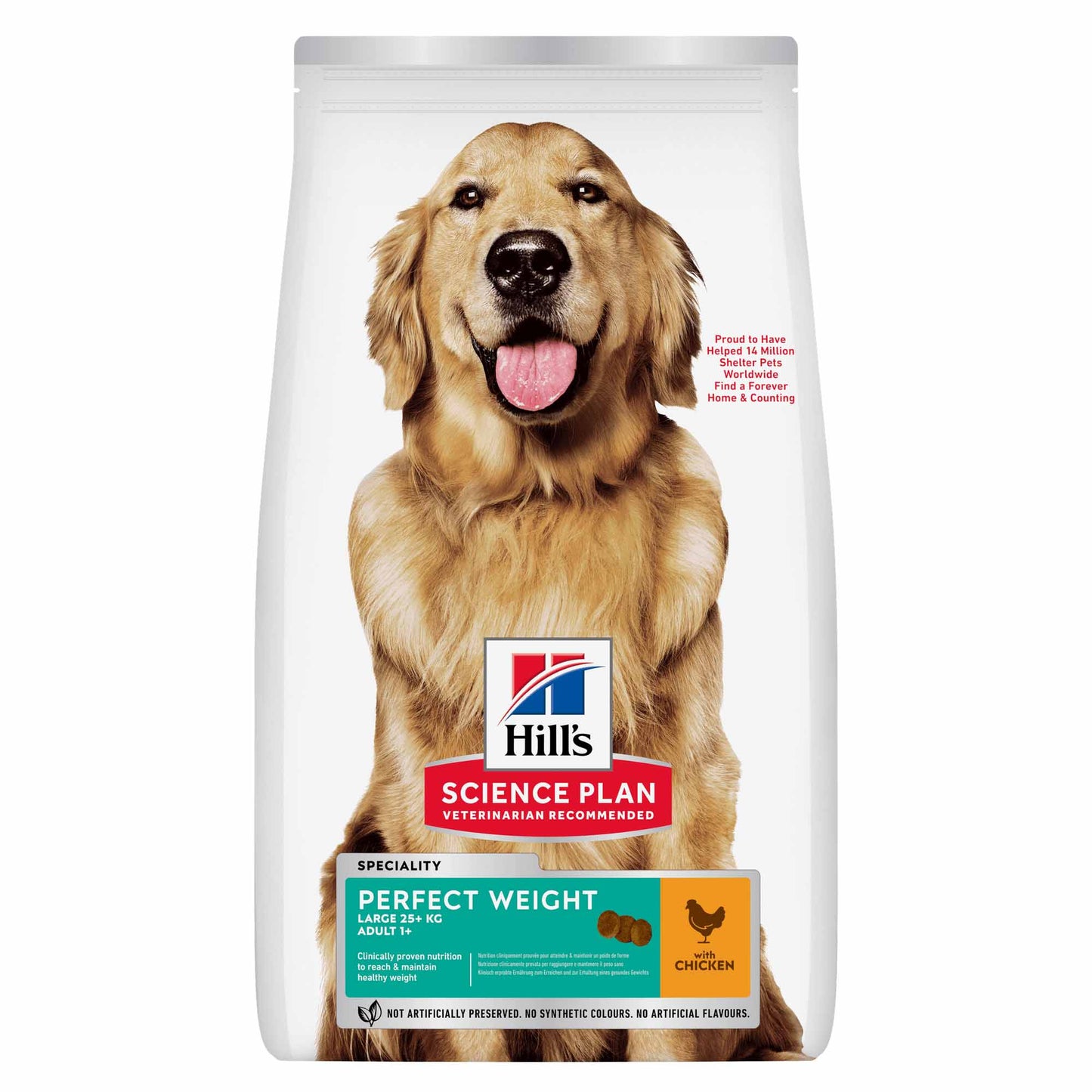 Hills Science Plan Perfect Weight Large Breed Adult Dry Dog Food - Chicken