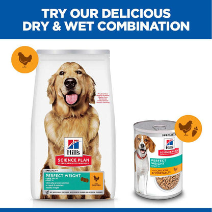 Hills Science Plan Perfect Weight Large Breed Adult Dry Dog Food - Chicken
