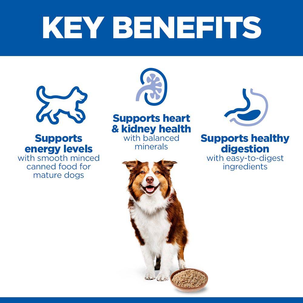 Hills Science Plan Mature Wet Dog Food - Chicken - 12x370g Cans