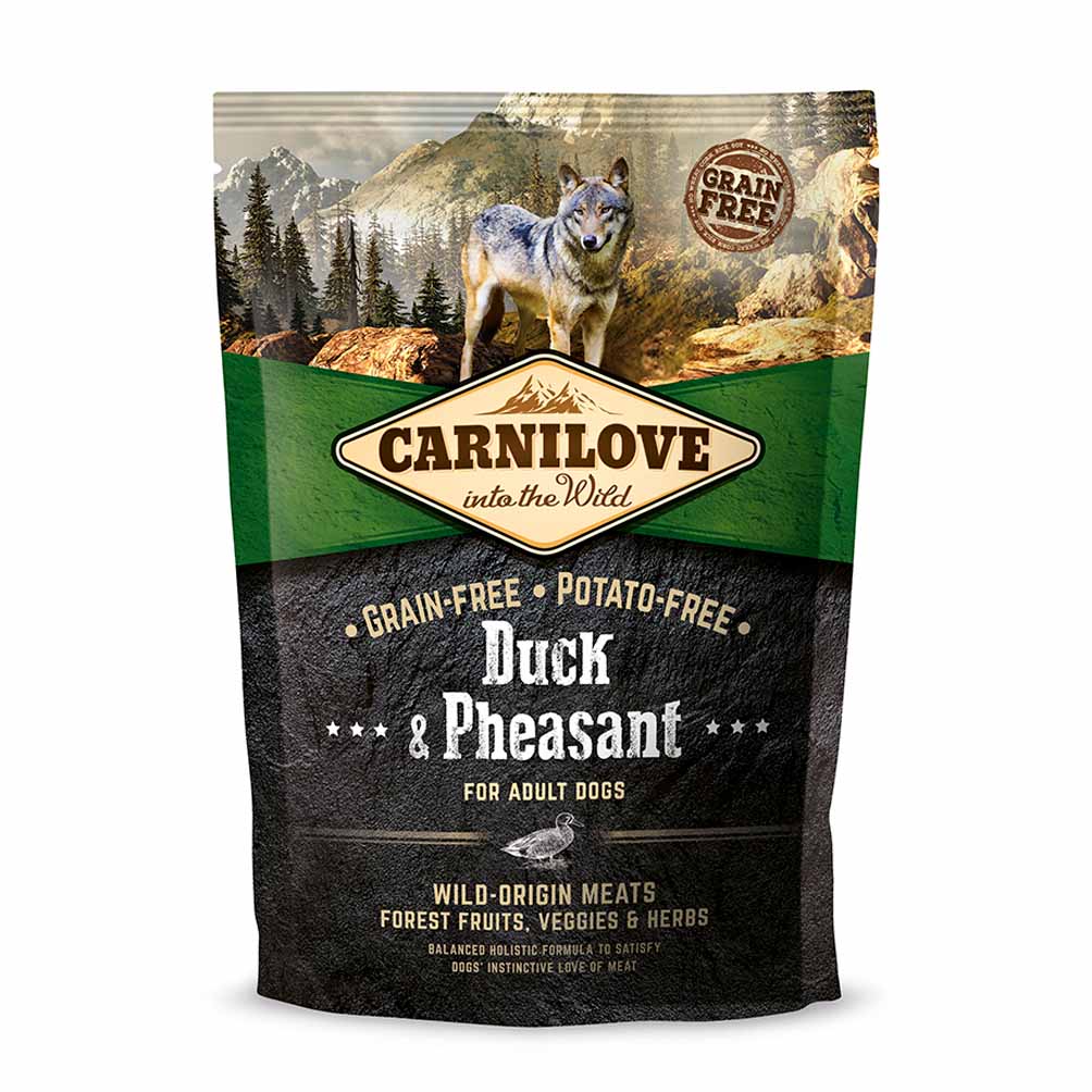 Carnilove Adult Grain Free Dry Dog Food - Duck and Pheasant