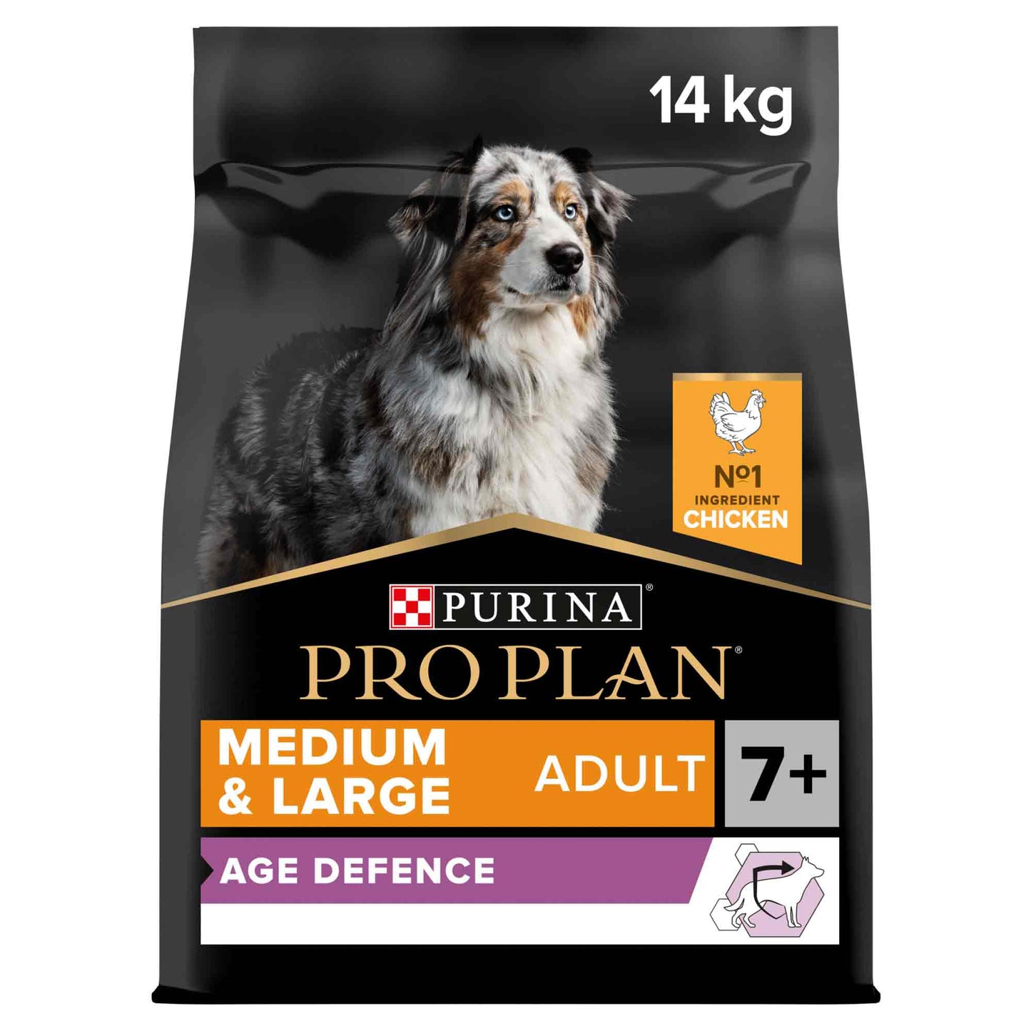 PRO PLAN Age Defence 7+ Medium & Large Senior Dry Dog Food - Chicken