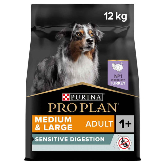 PRO PLAN Sensitive Digestion Grain Free Medium & Large Adult Dry Dog Food - Turkey
