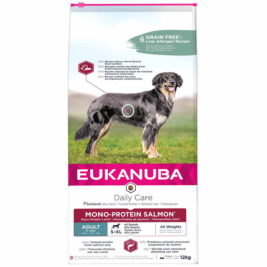 Eukanuba Daily Care Mono Protein Adult Dry Dog Food - Salmon