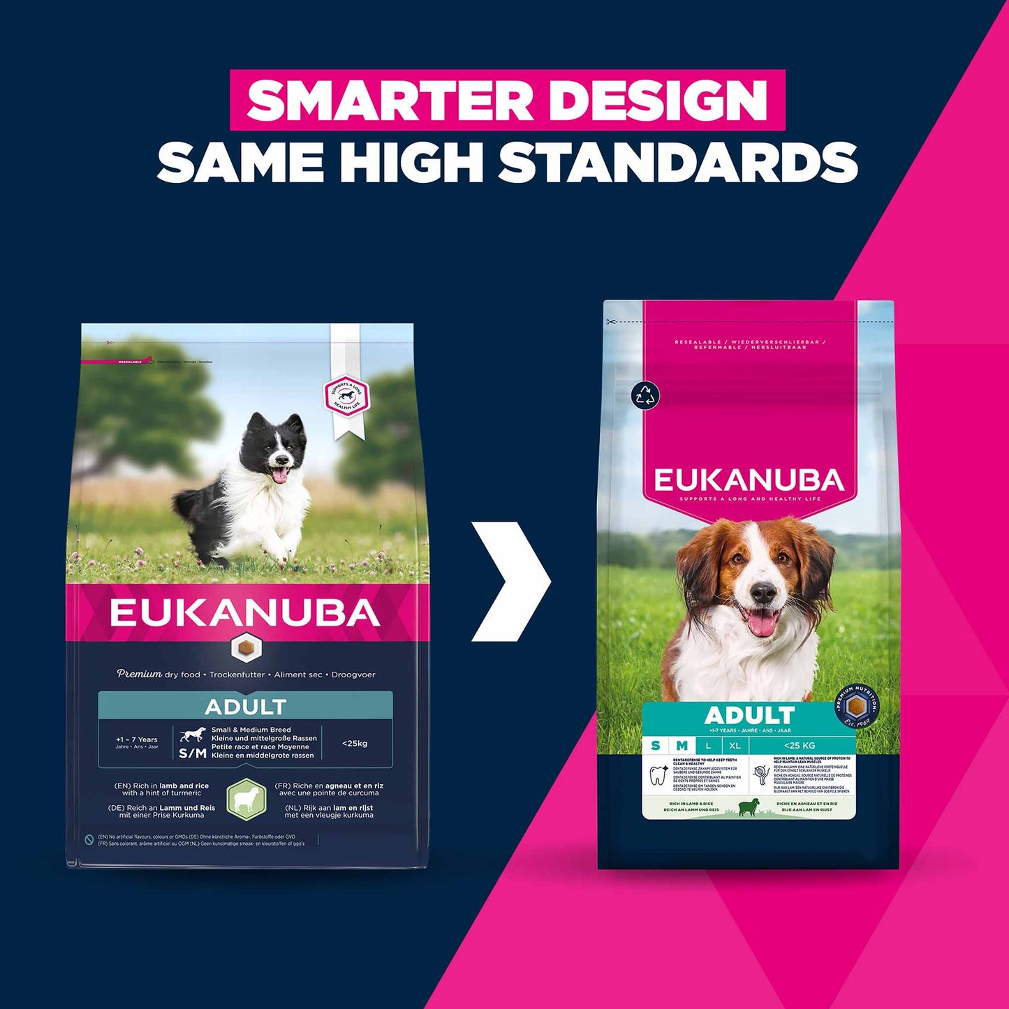 Eukanuba Small/Medium Breed Adult Dry Dog Food - Lamb & Rice