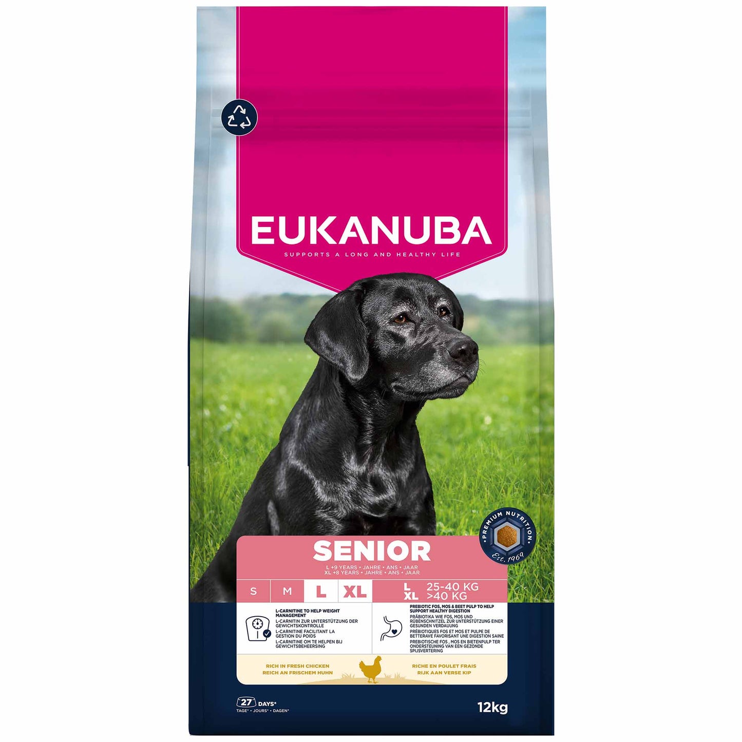 Eukanuba Large Breed Senior Dry Dog Food - Chicken