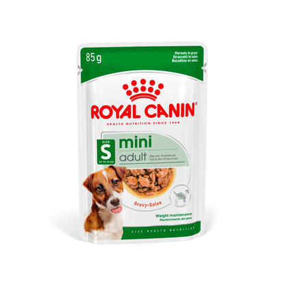 Royal Canin Size Health Nutrition Mini Adult Wet Dog Food in Gravy - 12x85g Pouches