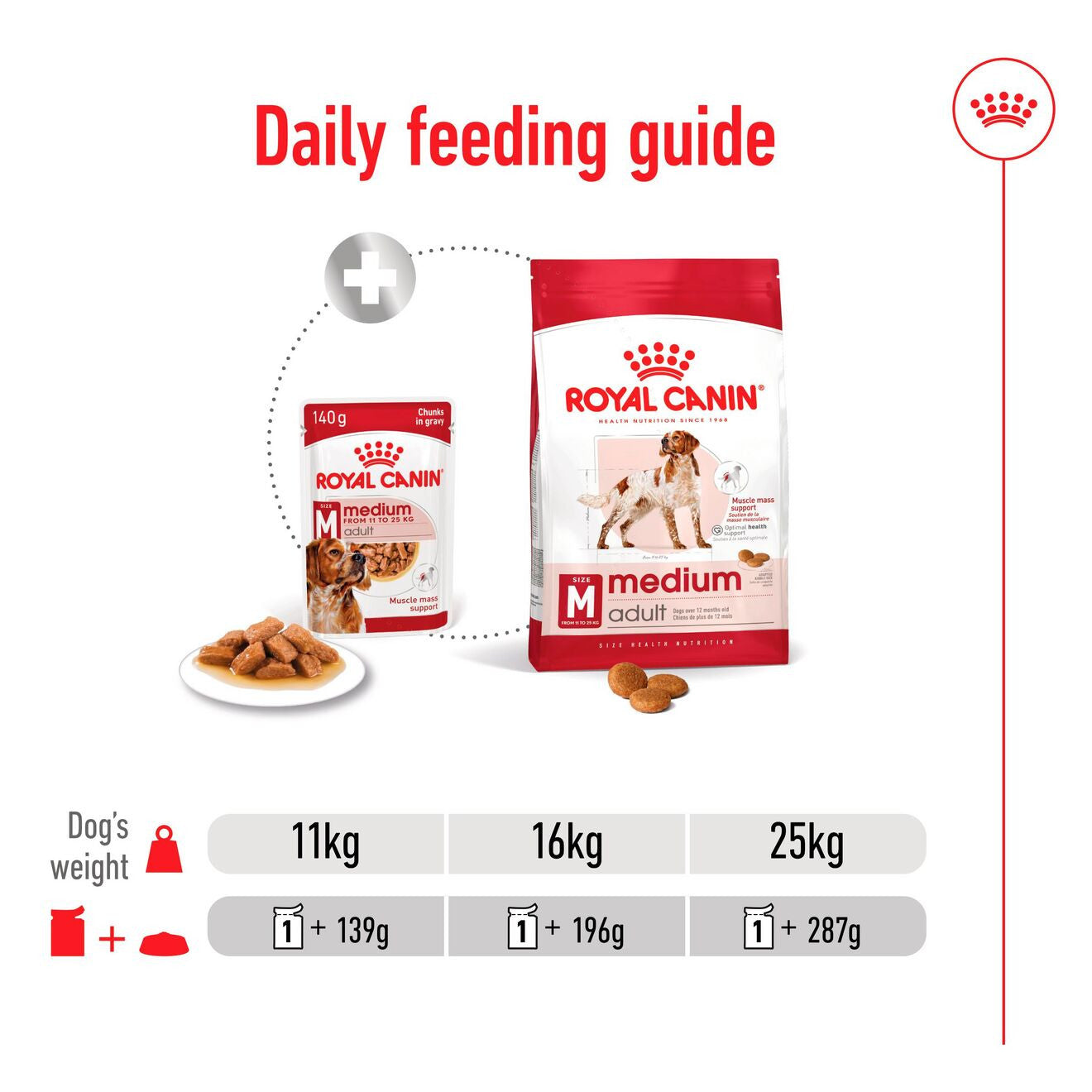 Royal Canin Size Health Nutrition Medium Adult Wet Dog Food in Gravy - 10x140g Pouches
