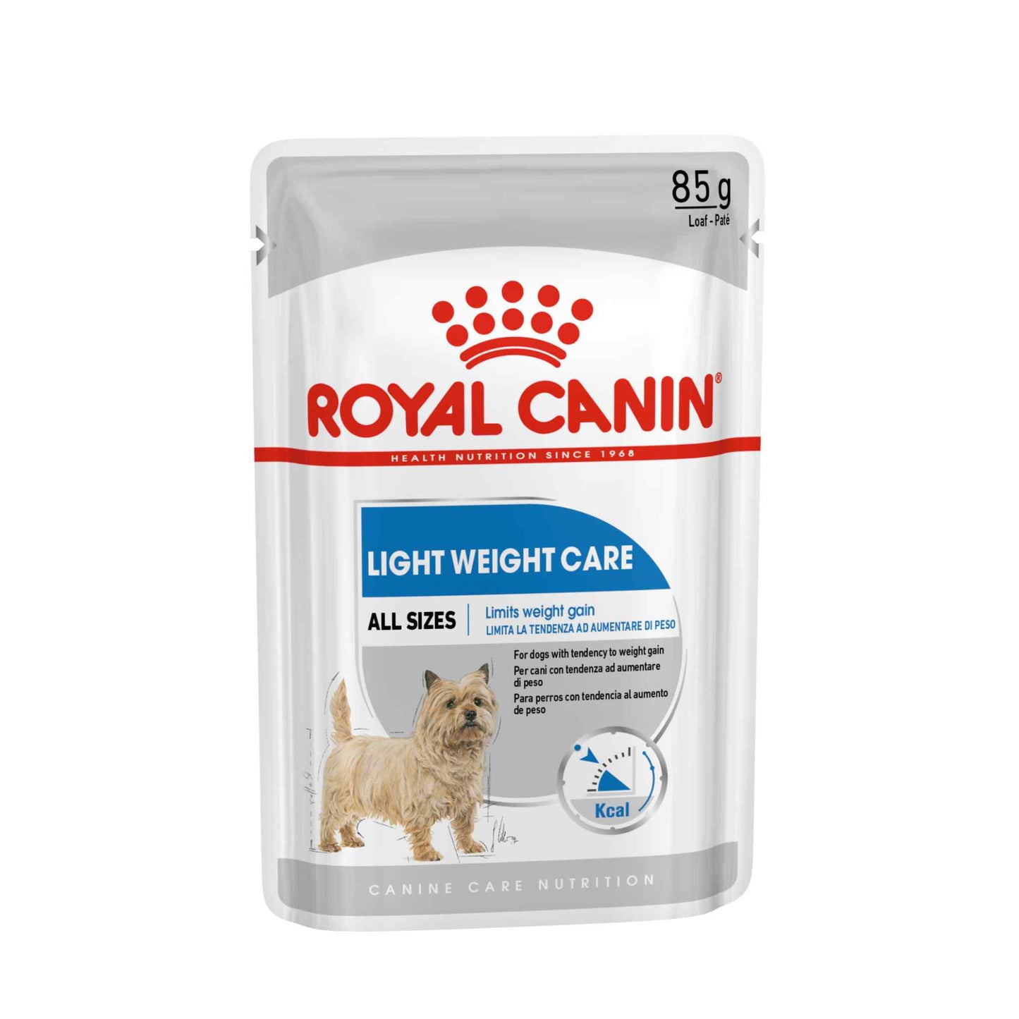 Royal Canin Light Weight Care Adult Wet Dog Food in Loaf - 12x85g Pouches