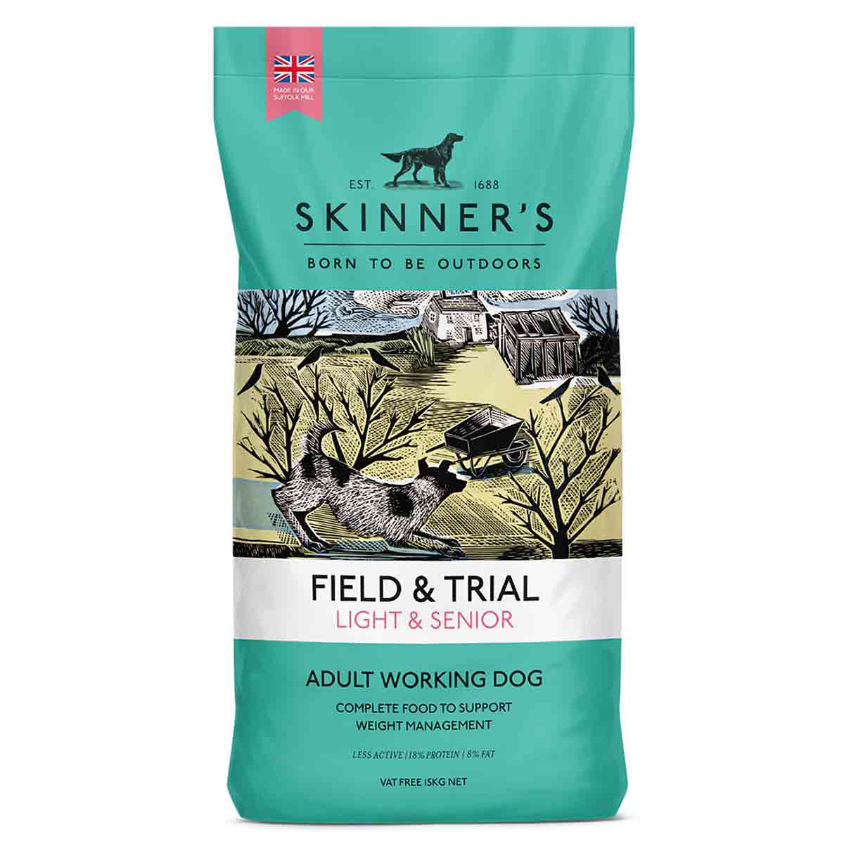 Skinners Field & Trial Light & Senior Dry Dog Food - Chicken - 15kg