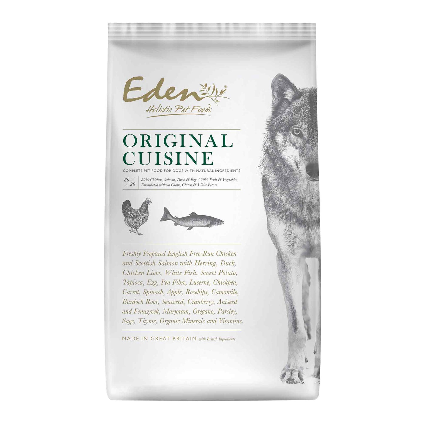 Eden 80/20 Original Cuisine Adult Dry Dog Food - Medium Kibble