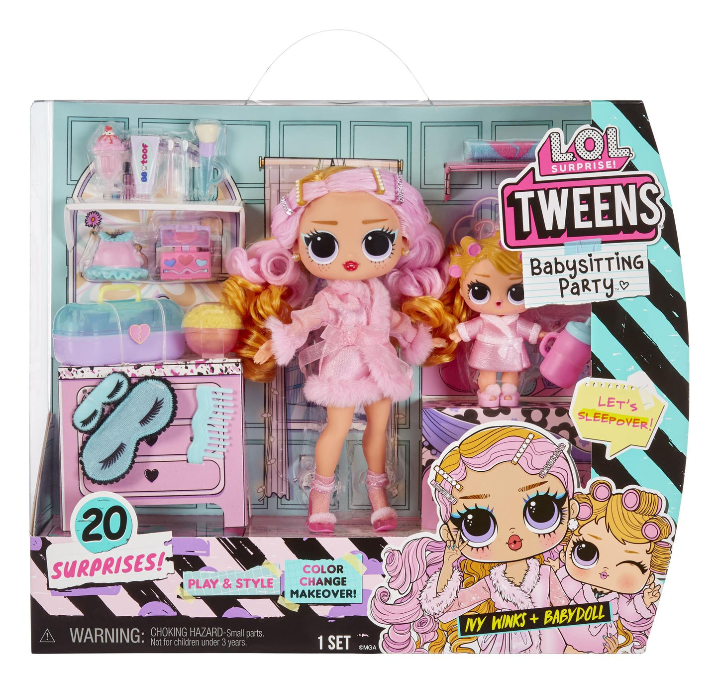 L.O.L. Surprise! Tweens Babysitting Party Ivy Winks and Baby Doll